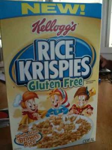 Gluten Free Rice Krispies being discontinued;  photo from 2011